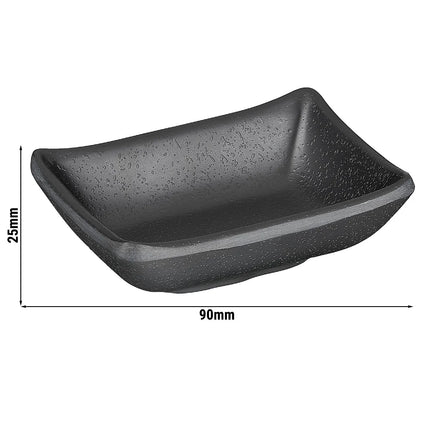 GGM Gastro (144 pcs) Dipping Pot - ZEN - Melamine - 50ml - 90x70mm - Black