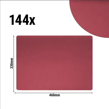 GGM Gastro (144 pcs) James Placemats - 33x46cm - Burgundy