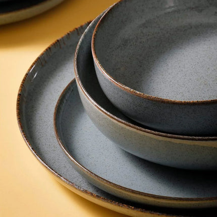 GGM Gastro (16 pcs) ANTIGO | Crockery set - Porcelain - Ø150/Ø190/Ø280mm - Blue