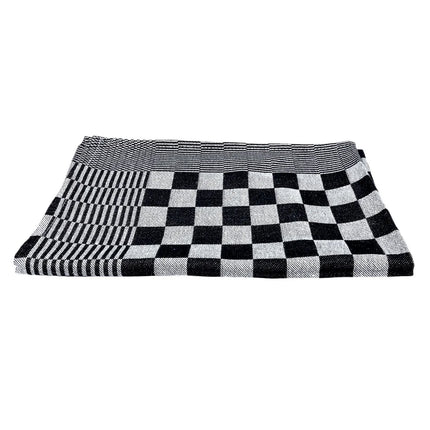 GGM Gastro (180 pcs) Dishcloth made of Cotton - 65x65cm - Black / White checked