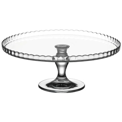 GGM Gastro (2 Cái) Kệ Tầng Buffet - Mini Patisserie - Đĩa Phục Vụ Có Chân & Nắp Chụp - Thủy Tinh - Cao 262mm