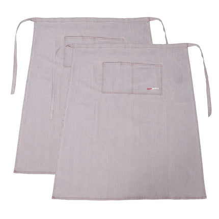 GGM Gastro (2 pcs) Bistro Apron - Light Grey Denim Look - W x H: 96x84cm