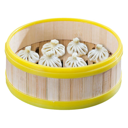 GGM Gastro (2 pcs) - Commercial Dim Sum & Dumpling Steamer - 2.5kW - Digital - incl. 32 Bamboo Baskets & 8 Lids