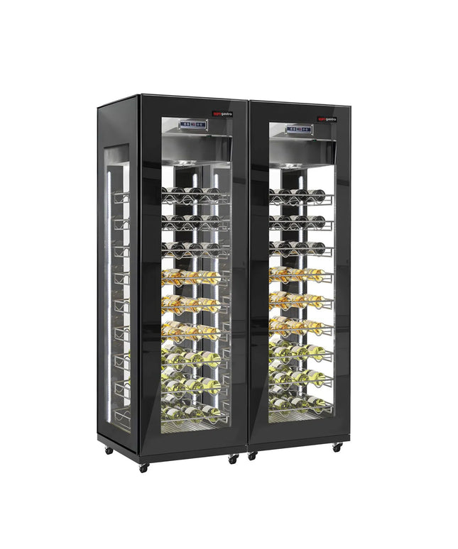 GGM Gastro (2 pcs) Commercial Wine Fridge - Dual Zone - 400L - max. 162 bottles