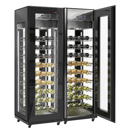 GGM Gastro (2 pcs) Commercial Wine Fridge - Dual Zone - 400L - max. 162 bottles