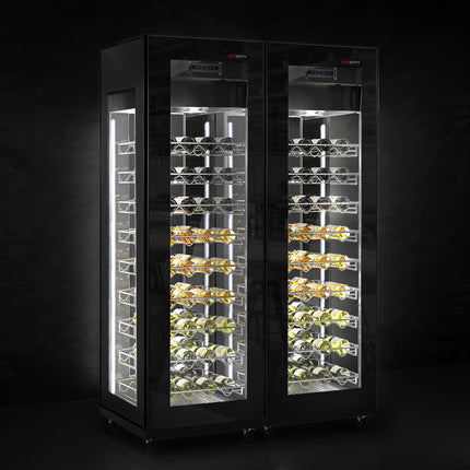 GGM Gastro (2 pcs) Commercial Wine Fridge - Dual Zone - 400L - max. 162 bottles