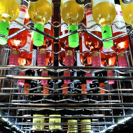 GGM Gastro (2 pcs) Commercial Wine Fridge - Dual Zone - 400L - max. 162 bottles