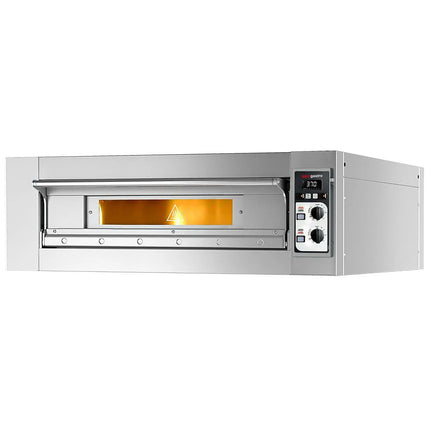 GGM Gastro (2 pcs) Electric Deck Pizza Oven - Single Deck - Refractory Stone Deck - 9 - Ø 33cm (33 cm) - Mechanical Controls - up to 400°C