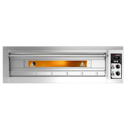 GGM Gastro (2 pcs) Electric Deck Pizza Oven - Twin Deck - Refractory Stone Deck - 6+6 - Ø 33cm (33 cm) - Mechanical Controls - up to 400°C