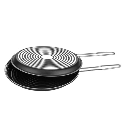 GGM Gastro (2 pcs) Frying Pan Set - Aluminium - Ø 320mm - Height: 60mm - Non-stick - suitable for gas, ceramic and electric hobs - 2-piece