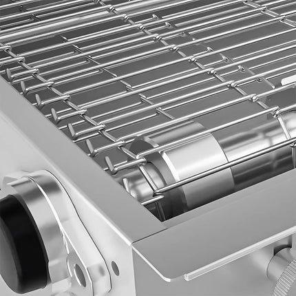 GGM Gastro (2 pcs) Gas Conveyor Pizza Oven - 1260x1750mm (126 cmx175 cm) - 230V Single Phase - Digital Controls - Belt width: 500mm (50 cm) - up to 320°C - incl. Base frame & Wheels