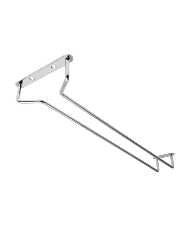 GGM Gastro (2 pcs) Glass Hanging Shelf (Bar Professional) - Stainless Steel - 305x115x35mm - for glassware up to Ø110mm foot - incl. screws
