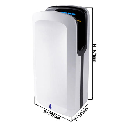 GGM Gastro (2 pcs) Hand Dryer with Sensor & UV Light - White