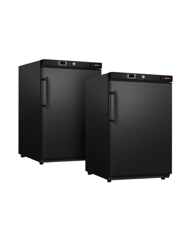 GGM Gastro (2 pcs) Mini Commercial Undercounter Fridge ECO - 115L - Single Door - Black