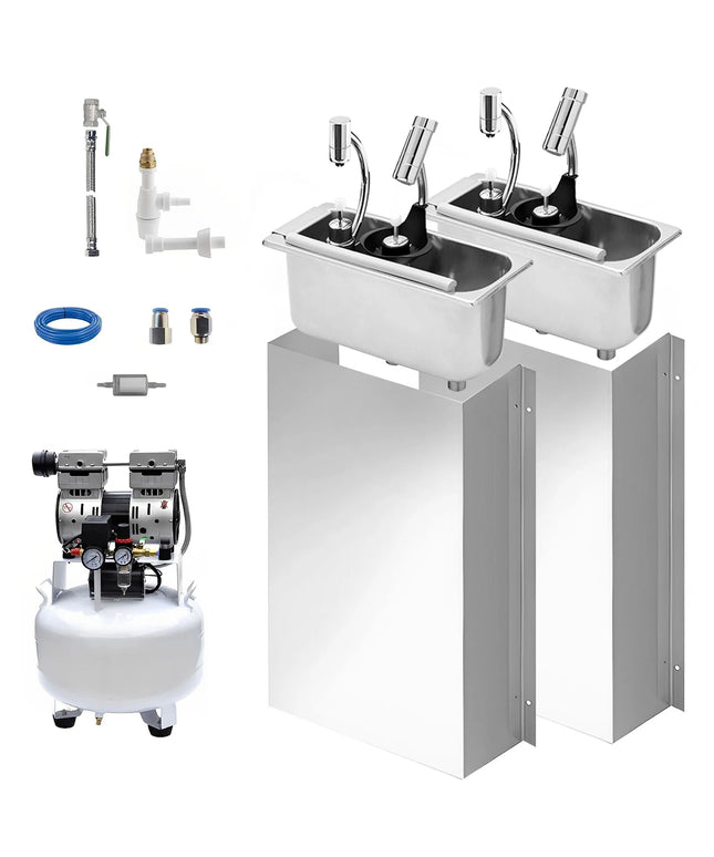 GGM Gastro (2 pcs) Portioning Rinse WATERSTOP with integrated automatic water stop with integrated backflow preventer incl. sieve plate
