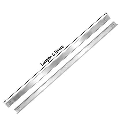 GGM Gastro (2 pcs) Shelf guides - Stainless steel - 530mm - for Preparation table ZWBTRF, BRF & BLF