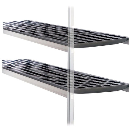 GGM Gastro (2 pcs) Shelf Panel Set - 1570x560mm - Grey Polymer - Per unit load capacity: 600kg