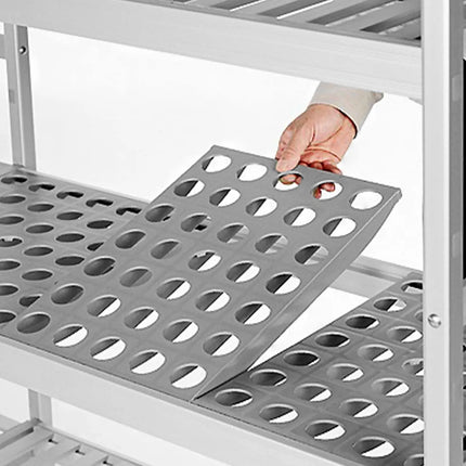 GGM Gastro (2 pcs) Shelf Panel Set - 1570x560mm - Grey Polymer - Per unit load capacity: 600kg