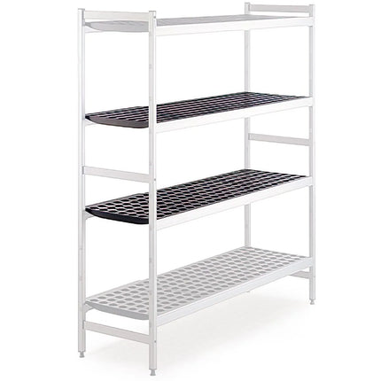 GGM Gastro (2 pcs) Steel Wire Shelving Unit - 1150x360mm - 2 shelves - Grey