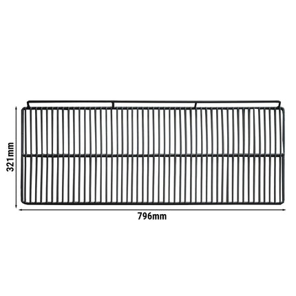 GGM Gastro (2 pcs) Wire shelf - Plastic-coated - 796x321mm - Black - for BKTLG220S & BKTG220S