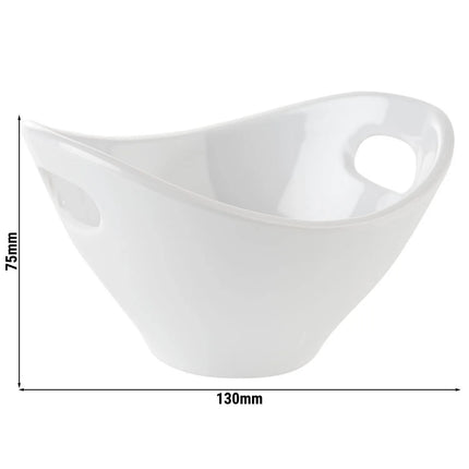 GGM Gastro (20 pcs) Bowl - MINI - Melamine - 180ml - 130x120mm - Depth: 75mm - White