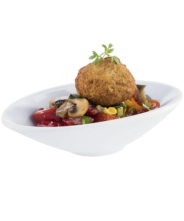 GGM Gastro (20 pcs) Bowl - MINI - Melamine - 70ml - 135x75mm - Depth: 30mm - White