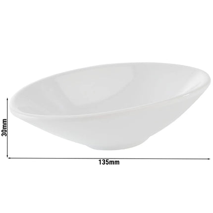 GGM Gastro (20 pcs) Bowl - MINI - Melamine - 70ml - 135x75mm - Depth: 30mm - White