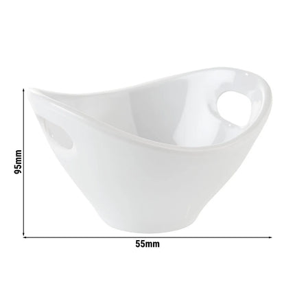 GGM Gastro (20 pcs) Bowl - MINI - Melamine - 90ml - 95x90mm - Depth: 55mm - White