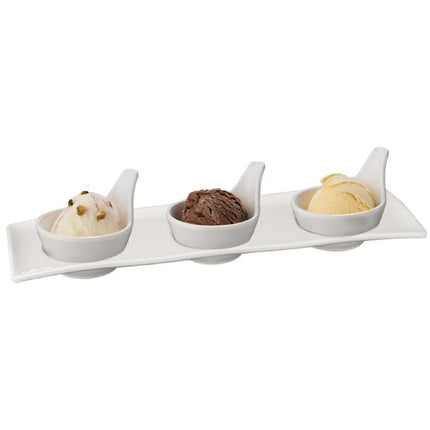 GGM Gastro (20 pcs) Dipping Pot - GOURMET - Melamine - 50ml - round - Ø70mm - White