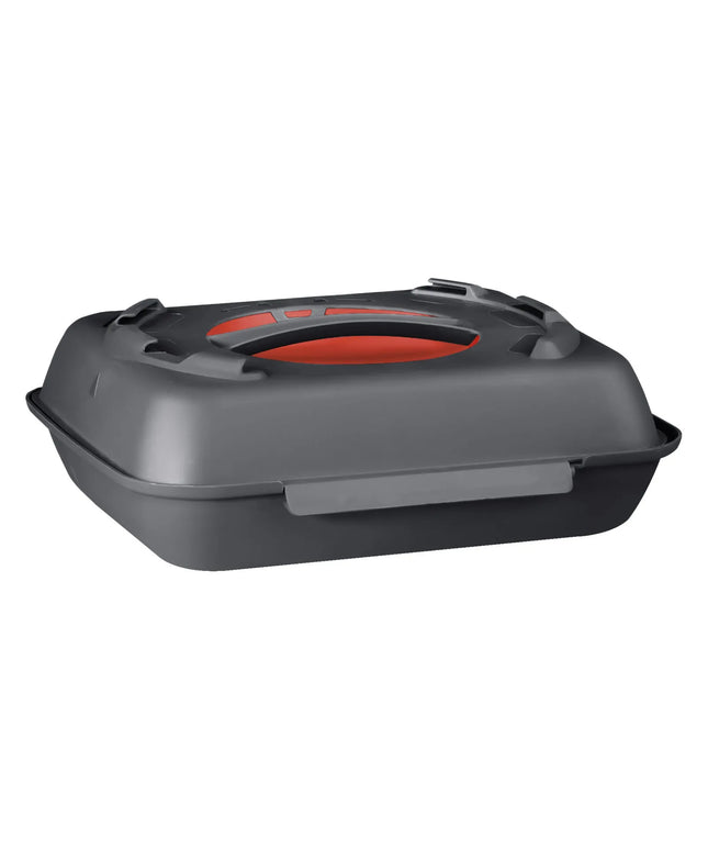 GGM Gastro (20 pcs) Lunch Box - 600ml - 2-Compartment - Anthracite Grey/Red