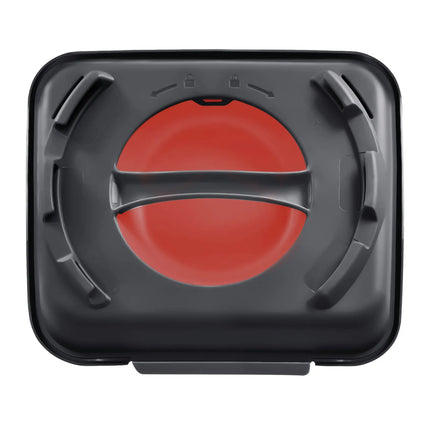 GGM Gastro (20 pcs) Lunch Box - 600ml - 2-Compartment - Anthracite Grey/Red