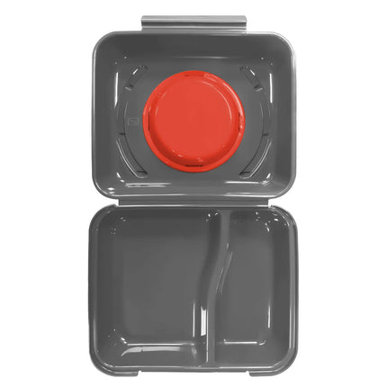 GGM Gastro (20 pcs) Lunch Box - 600ml - 2-Compartment - Anthracite Grey/Red