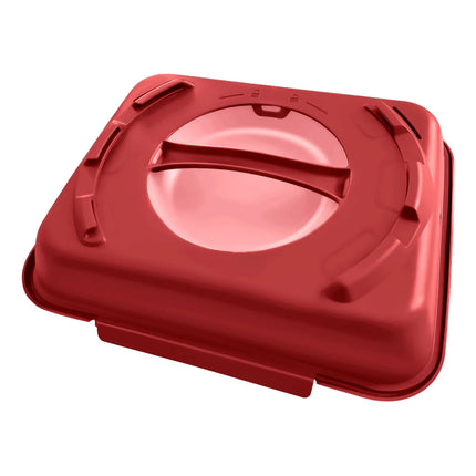 GGM Gastro (20 pcs) Lunch Box - 600ml - 2-Compartment - Raspberry Red/Old Rose