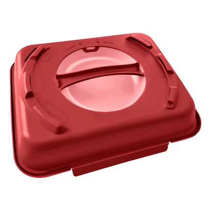 GGM Gastro (20 pcs) Lunch Box - 600ml - 2-Compartment - Raspberry Red/Old Rose