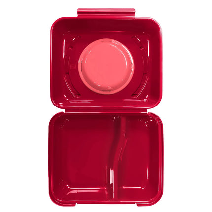 GGM Gastro (20 pcs) Lunch Box - 600ml - 2-Compartment - Raspberry Red/Old Rose