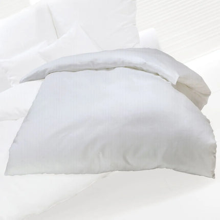 GGM Gastro (20 pcs) Satin Stripe Duvet Cover Linz - 140x210cm - White