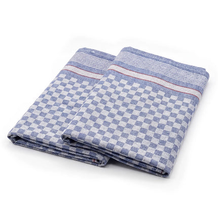 GGM Gastro (200 pcs) Tea towel made of Cotton Checked - 50x100cm - Blue checked