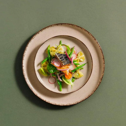 GGM Gastro (24 pcs) ANTIGO | Plate - Porcelain - Ø190mm, Ø280mm, Ø190mm, Ø150mm - White