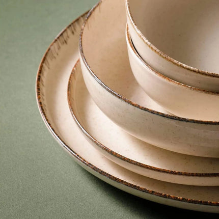 GGM Gastro (24 pcs) ANTIGO | Plate - Porcelain - Ø190mm, Ø280mm, Ø190mm, Ø150mm - White