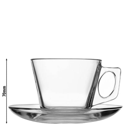 GGM Gastro (24 pcs) AQUA - Coffee / tea cups - 195cc - incl. saucer