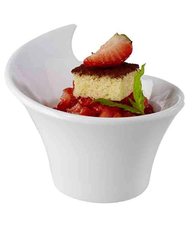 GGM Gastro (24 pcs) Bowl - MINI - Melamine - 70ml - 85x70mm - Depth: 60mm - White