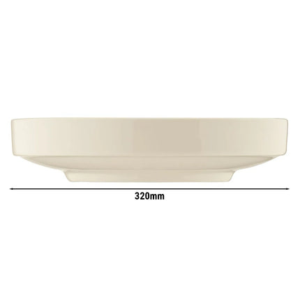 GGM Gastro (24 pcs) CHEF TASTE OF | Platter - oval - Porcelain - Ø320mm - Cream