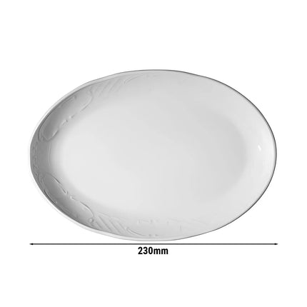GGM Gastro (24 pcs) CLASSICO | Platter - oval - Porcelain - 230x230mm - White