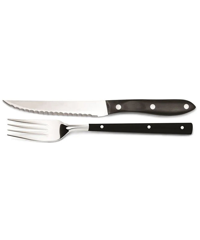 GGM Gastro (24 pcs) Cutlery set - Steak - Stainless steel - 120mm - Mirror