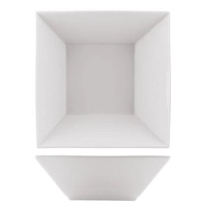 GGM Gastro (24 pcs) Dessert Bowl - MAYA - Porcelain - square - 215x215mm - White