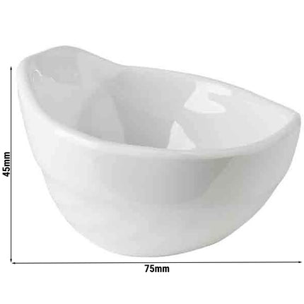 GGM Gastro (24 pcs) Dessert Bowl - MINI - Melamine - 50ml - 75x70mm - Depth: 45mm - White