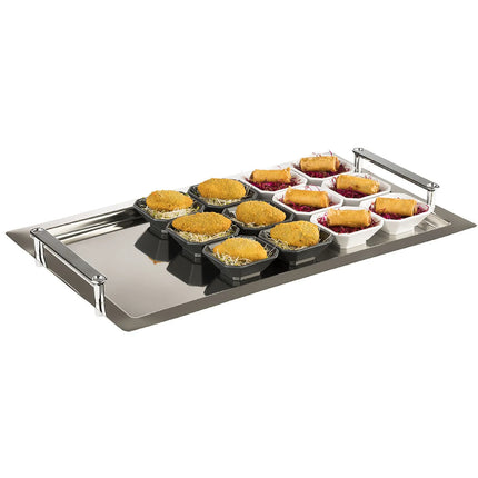 GGM Gastro (24 pcs) Dessert Bowl - MINI - Melamine - 60ml - square - 80x80mm - Depth: 30mm - White