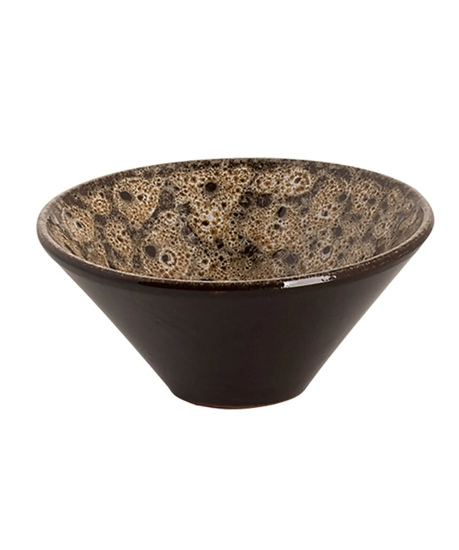 GGM Gastro (24 pcs) Dessert Bowl - SABANA - Stoneware - 100ml - round - Ø 100mm - Brown/White