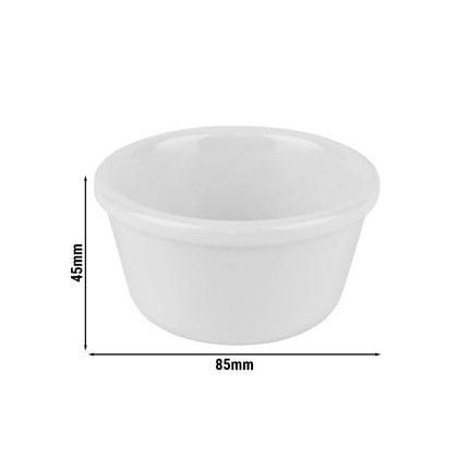 GGM Gastro (24 pcs) Dipping Pot - CASUAL - Melamine - 120ml - round - Ø85mm - White