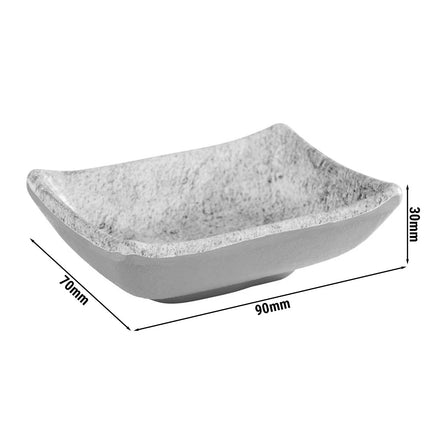 GGM Gastro (24 pcs) Dipping Pot - ELEMENT - Melamine - 30ml - 90x70mm - Grey